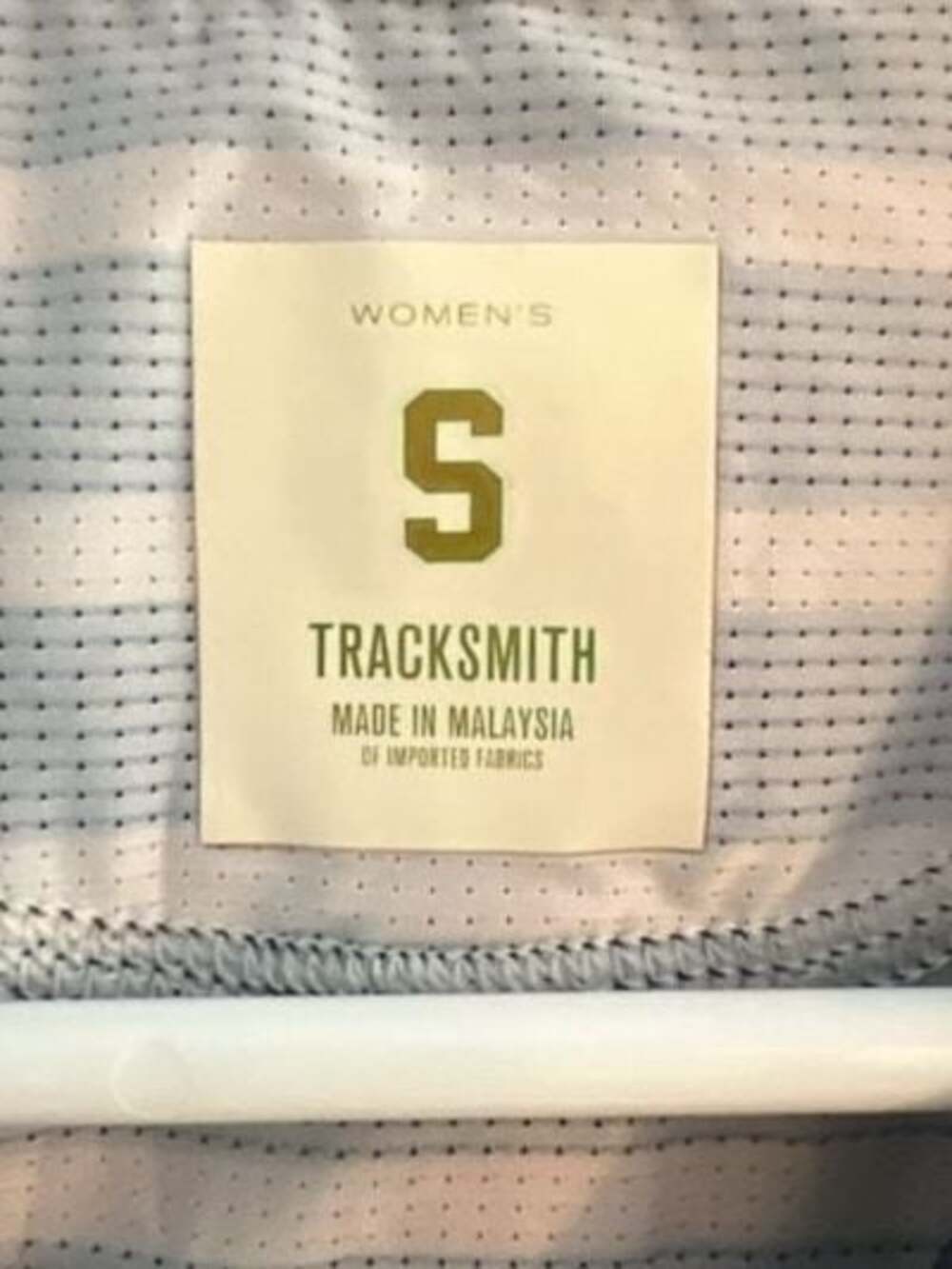Tracksmith Women's Navy and White Striped Performance Running T-Shirt - Picture 3 of 8